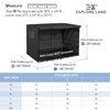 Explore Land 36 inches Dog Crate Cover - Durable Polyester Pet Kennel Cover Universal Fit for Wire Dog Crate (Black)