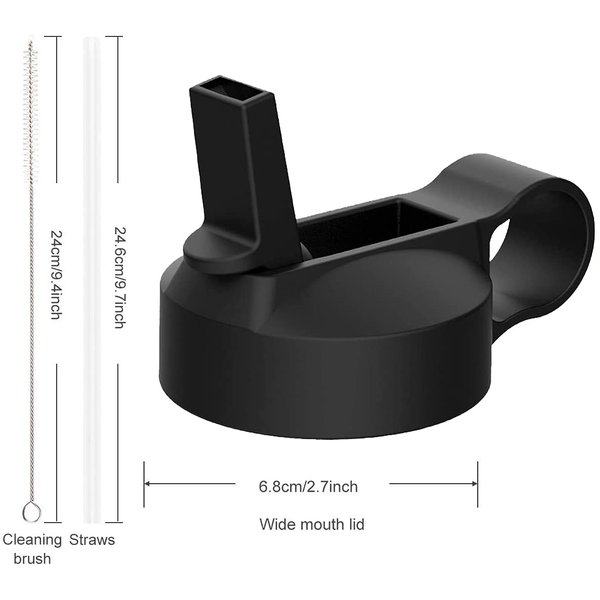 The Mass Wide Mouth Straw Lid Compatibility Most Sports Water Bottle (Jade)