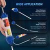 Orion Motor Tech Oil Extractor Pump, 350mL Fluid Extractor and Dispenser for Transmission Brake Fluid Steering Gear Oil Engine Oil Change, Syringe Oil Pump Extractor Fluid Pump Evacuator with 3 Hoses