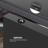 HOMOTEK 4 Pack Drive in Ball Catch with Strike Plate for Closet Doors, Black, 13/16 Inch x 1-1/8 Inchs,Die-cast, Adjustable Tension Ball