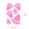 TUPARKA 12 Sheet 72 Pcs Easter Bunny Feet Bunny Clings Decals Stickers for Home Floor,Easter Party Decorations