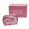 GLAMMIE Travel set with Makeup Bag, Hair Drying Towel, Facial Scrubber, Makeup Remover Wash Cloths, Hair brush, Face Wash Headband, Satin Scrunchies, this set is women's makeup, hair care, fitness...