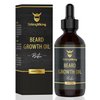 Beard Growth Oil with Biotin – Thickening and Conditioning Beard Oil Growth - Natural Beard Serum for Facial Hair Growth for Men by Striking Viking (Sandalwood, 2 Fl Oz (Pack of 1))