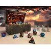 Galdor's Guild Mimic Dice Chest Storage Box | Free Lock & Key | Compatible with Dungeons & Dragons Players, Dungeon Master/DM RPG Gaming | Holder Vault Case | Holds 4 Sets of Polyhedral Dice (Regular)