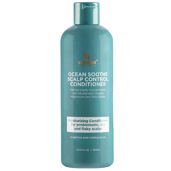Abundant Natural Health Ocean Soothe Conditioner ? Scalp Treatment for Dandruff ? Magnesium, Shea Butter, Eucalyptus Formulation to Nourish the Scalp and Protect Hair Follicles (300mL)