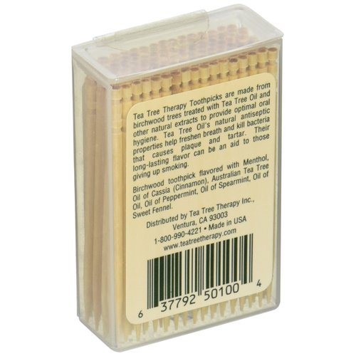 Tea Tree Therapy Mint Toothpicks 100 Ct (Pack of 1)