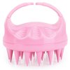 FREATECH Hair Scalp Massager Shampoo Brush with Long & Soft Silicone Bristles for Scalp Care, Gentle Scrub to Exfoliate, Intensive Massage to Relax the Head, Dandruff Removal and Hair Growth, Pink