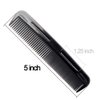 LUXXII (6 Pack) 5" Pocket Hair Comb Beard & Mustache Combs for Men's Hair Beard Mustache and Sideburns