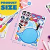 JOYIN 24PCS 9"x6" Make a face Stickers for Kids, Make Your Own Stickers, Mix and Match Stickers with Safaris Sea Farm and Dinosaur Animals, Party Favors Kids Crafts, Goodie Bags Stuffers for Kids