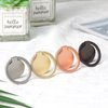[2 Pack] Small Round Matte Finish Cell Phone Ring Holder Stand,360 Degree Rotation and 180 Degree Adjustable Finger Ring Kickstand with Frosted Metal Phone Grip (Rose Gold)