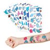 86 PCS 8 Sheet Dolphin Temporary Tattoos Sticker for Kids Cute Sea Animal Fish Dolphin Birthday Party Decorations Supplies Favors Gifts Boys Girls Baby Shower Cute Tattoo School Reward Themed