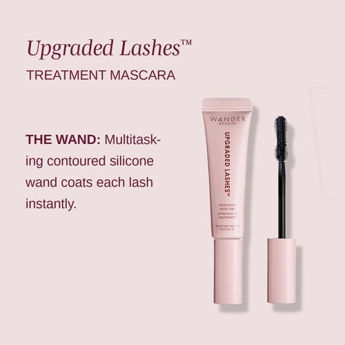 Wander Beauty Upgraded Lashes Thickening Mascara - Lengthening & Thickening Mascara Treatment For Fuller Lashes- Black Mascara With Provitamin B5 & Castor Oil Conditions & Promotes Growth - 0.31 fl oz