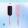 WALULAN Curl Hair Brush, Curl Styling Brush, for Combing and Shaping Women's Curls to Reduce Pulling,Curl Defining Brush