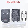 Key Fob Shell Case Replacement for Chevy Colorado Silverado GMC Canyon Sierra 2014 2015 2016 2017 2018 2019 2020 2021 Keyless Entry Remote Control 4 Buttons Pad Cover M3N-32337100 M3N-32337200 Black