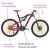 Ailejia Alloy Finger Bike Toy Mini Racing Dirt Bike Ornament Bicycle Vehicles Model Dirt Bike Cake Topper Decoration Mini Scooter Toy Finger for Boy (S-Red)