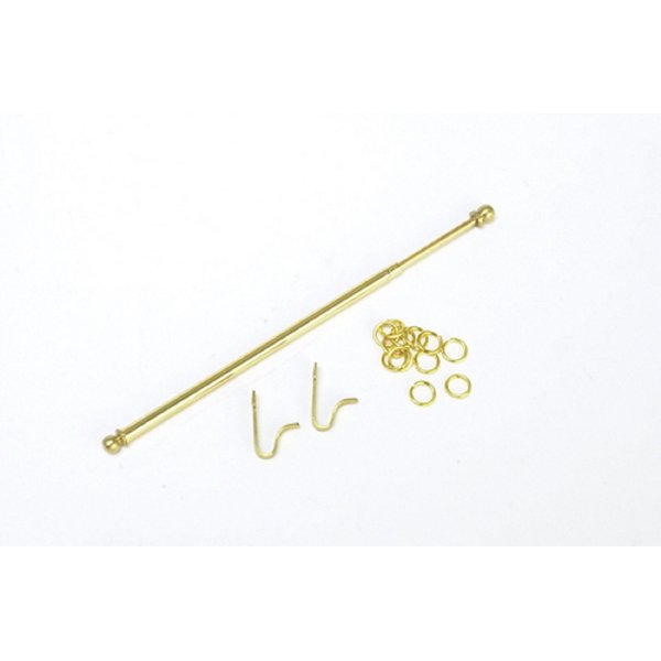 Dollhouse Miniature 1:12 Scale Small Curtain ROD SET #S8512