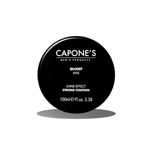Capone's Glossy Hair Wax Shine Effect, Styling Wax For Men, All Hair Types (3.38 Fl Oz)