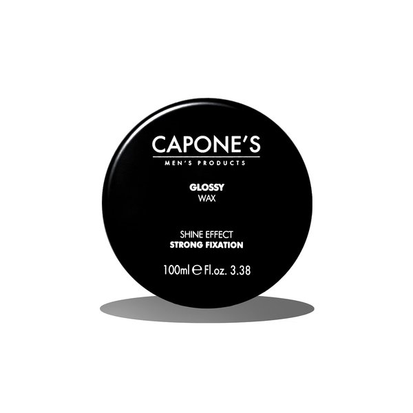 Capone's Glossy Hair Wax Shine Effect, Styling Wax For Men, All Hair Types (3.38 Fl Oz)