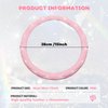 SuperKaKa Pink Steering Wheel Cover, Auto Cute PU Diamond Bling Breathable Anti Slip Soft Comfort Leather Car Interior Accessories Protector Sparkly Fit Most O-Shaped Steering Wheels for Women Men
