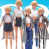 EuTengHao Winter Doll Clothing Set for 11.5 Inch Girl Dolls Includes Winter Fur Coat Nightwear Bathrobe Hat Dress Jacket Jeans Fashion Outfit for 30cm Girl Doll Play House Girls Gift