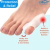 Chiroplax Tailor's Bunion Corrector Pad Bunionette Straightener Separator Cushion Pinky Toe Protector Shield Pain Relief Spacer Splint Cover Guard (Medium, 6 Pack)