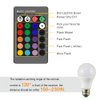 Droiee Dimmable E26 Warm LED Light Bulb, 6W RGBW Color 500LM with 16 Color Changing Modes for Christmas, Party etc with Remote Control 1PCS