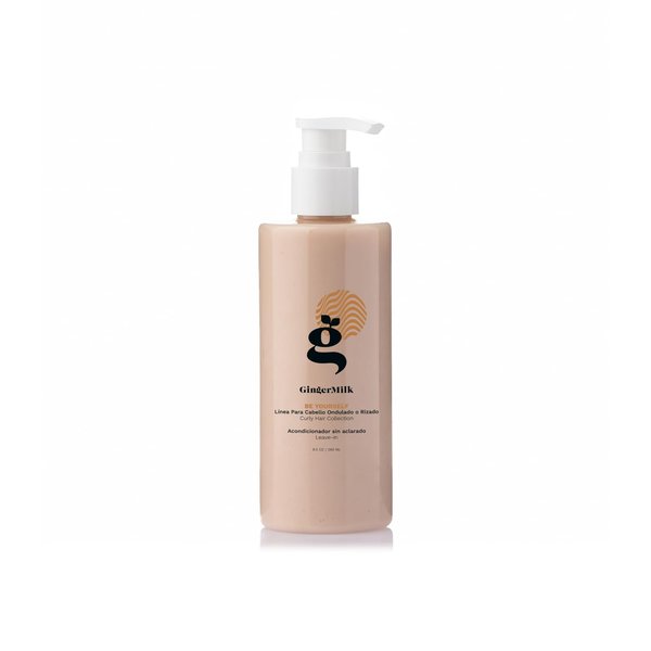 Ginger Milk Leave-in Conditioner for Curly, Wavy, and Coily Hair | Hydrates, Nourishes and strengthens | Be Yourself 8.5 oz