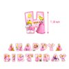 13Packs Princess Peach party supplies Include 12 pcs Hanging Swirls and 1 Happy Birthday Banner for Princess Peach party Decoration