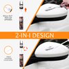 Touch Up Paint Pen for Cars Scratch Removal Repair, Wheel Fill Paint Pen Black/White/Multi-color Optional for Various cars (Pearl White)
