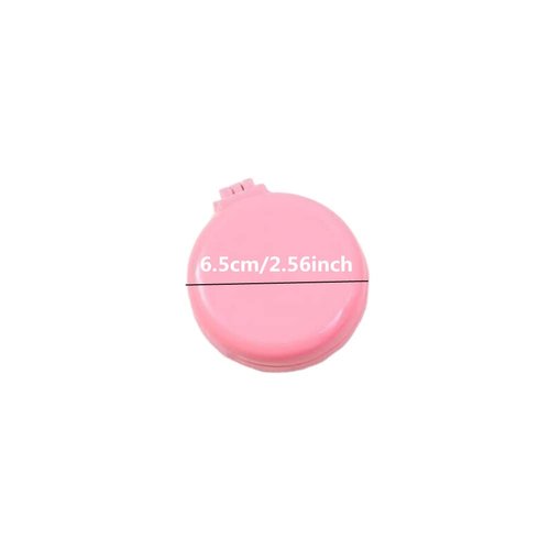 4 Pack Round Folding Travel Hair Brush with Makeup Mirror, Mini Pocket Hair Brush Comb Compact Pop Up Hair Massage Comb for for Purse Pocket Bag