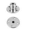 4Pcs 6mm Flange Coupling Connector, Rigid Guide Model Coupler Accessory, Shaft Axis Fittings for DIY RC Model Motors