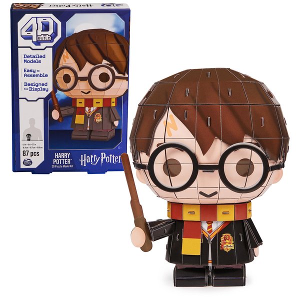 4D Build, Harry Potter Character 3D Puzzle Model Kit 87 Pcs, Harry Potter Gifts Desk Decor, Building Toys, 3D Puzzles for Adults & Teens 12+