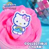 Hello Kitty SLIMYGLOOP, 8 oz. Pink Crystal Slime, Vanilla Scented with Sprinkles, Pearls & Hello Kitty Charm, Great Hello Kitty Party Supplies, Sanrio Party Favors, Hello Kitty Toys, Stress Relief Toy