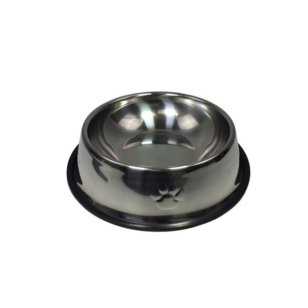FixtureDisplays® 32-oz Dog/Cat Bowl Stainless Steel Dog Pet Food or Water Bowl Dish 12196 12196