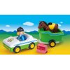 Playmobil 1.2.3 Car with Horse Trailer