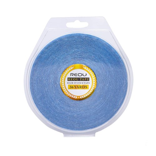 Hair System Tape Roll for Hair Extension Double-Sided Replacement Tape Waterproof Strong Hold 36 Yards Blue …