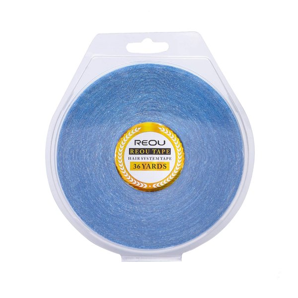 Hair System Tape Roll for Hair Extension Double-Sided Replacement Tape Waterproof Strong Hold 36 Yards Blue …
