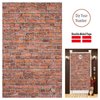 Brick Wall Backdrop,78.7"x 49.2" Inch Door Curtain, Wizard Birthday Party Supplies, Halloween Christmas Themed Party Decorations,Wall Backdrop Decoration (Old red)