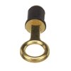 Attwood 7524A7 Snap-Handle Drain Plug, For 1-Inch-Diameter Drains, Locks in Place, Brass Handle, Rubber Plug