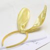 Doneace Easter Bunny Ears Headband Glittery Rabbit Ears Hairband for Girls Kids Yellow Bunny Costume Cosplay Accessories for Women Easter Party Supplies Birthday Decoration 1PCS