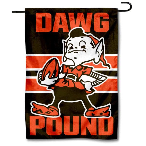 WinCraft Cleveland Browns Dawg Pound Double Sided Garden Flag