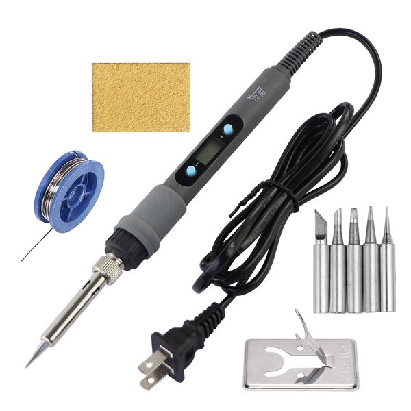 Soldering Iron 80W 110V Digital Display Adjustable Temperature Solder Iron Welding Rework Repair Tools