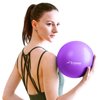 Trideer Pilates Ball 9 Inch Core Ball, Small Exercise Ball with Exercise Guide Barre Ball Mini Yoga Ball for Pilates, Yoga, Core Training, Physical Therapy, Balance, Stability, Stretching