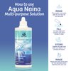 Aqua Naina 12 Fl Oz (Pack of 2) | Contact Lens Solution | Cleaning and Disinfecting Multi-Purpose Contact Solution | Convenient Everyday Lens Hygiene and Eye Care