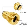 Hooshing Propane Tank Adapter Converts POL LP Tank Service Valve to QCC1 / Type1 Hose or Regulator Solid Brass Old to New