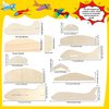 Feradny 24 Pack DIY Model Planes Unfinished Wooden Airplane Model Toys Wood Plane Paint kit Aircraft Plane Model for Kids School Art Activity Birthday Carnival Party, 4 Styles