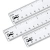 Mr. Pen- Ruler, 3 Pack, Rulers, Ruler 6 inch, Clear Ruler, Ruler for Drawing, Ruler Set, 6 Inch Ruler, Clear Ruler 6 inch, Rulers 6 inch, Drawing Ruler, Plastic Rulers, Ruler inches and Centimeters