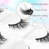 ESHARP False Eyelashes Natural Looking Half Lashes 3D Wispy Cat Eye Lashes 3/4 Faux Mink Lashes 12mm Lightness Comfortable Lashes Pack,5 Pairs