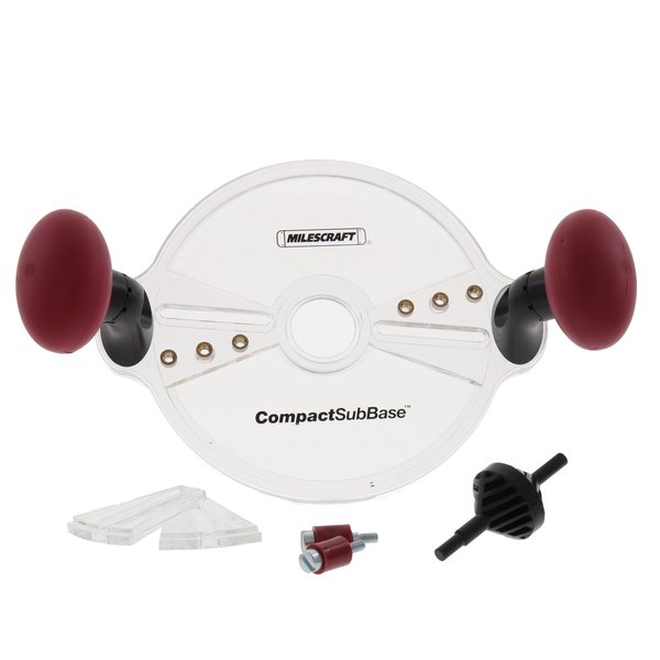 Milescraft 1225 Compact Sub Base - Universal Router Guide Sub Base for Compact Routers - Compatible with Porter Cable Style Routers, As Shown in Picture