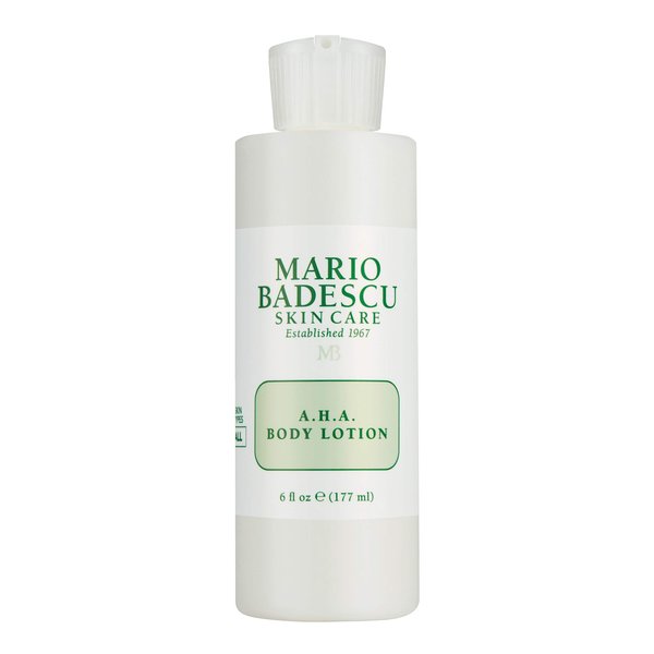 Mario Badescu AHA Body Lotion With Glycolic Acid - Moisturizing & Gentle Exfoliating Body Lotion for Softer, Youthful-looking Skin - Lightweight, Non-greasy Formula, 6 Fl Oz